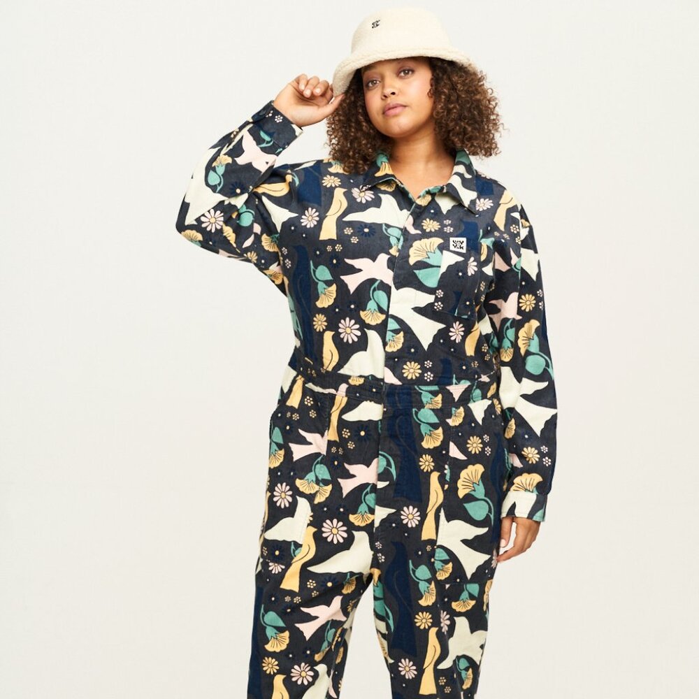 Lucy & Yak- Carmen Corduroy Jumpsuit (S) in Skylar